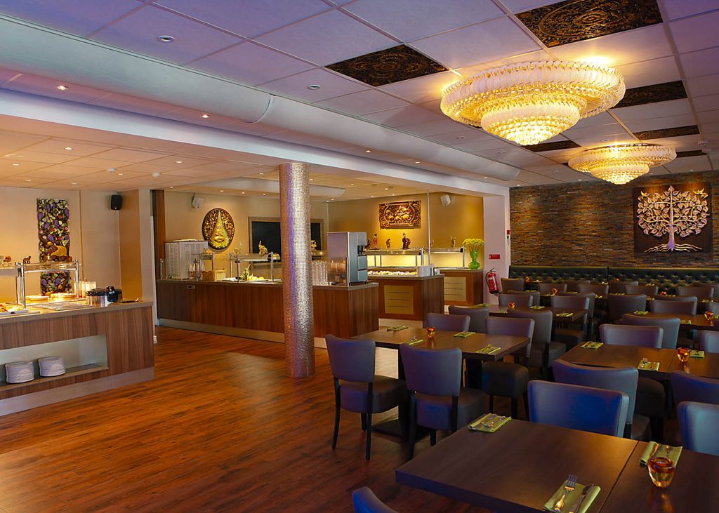 Interiören på restaurang Sisi i Falkenberg
