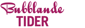 Logo för revyn "Bubblande tider"