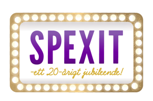 Logo för revyn "Spexit"